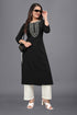 OWO THE LABEL Long Kurti For women Embroidery work in neck (OTLKRT2001)